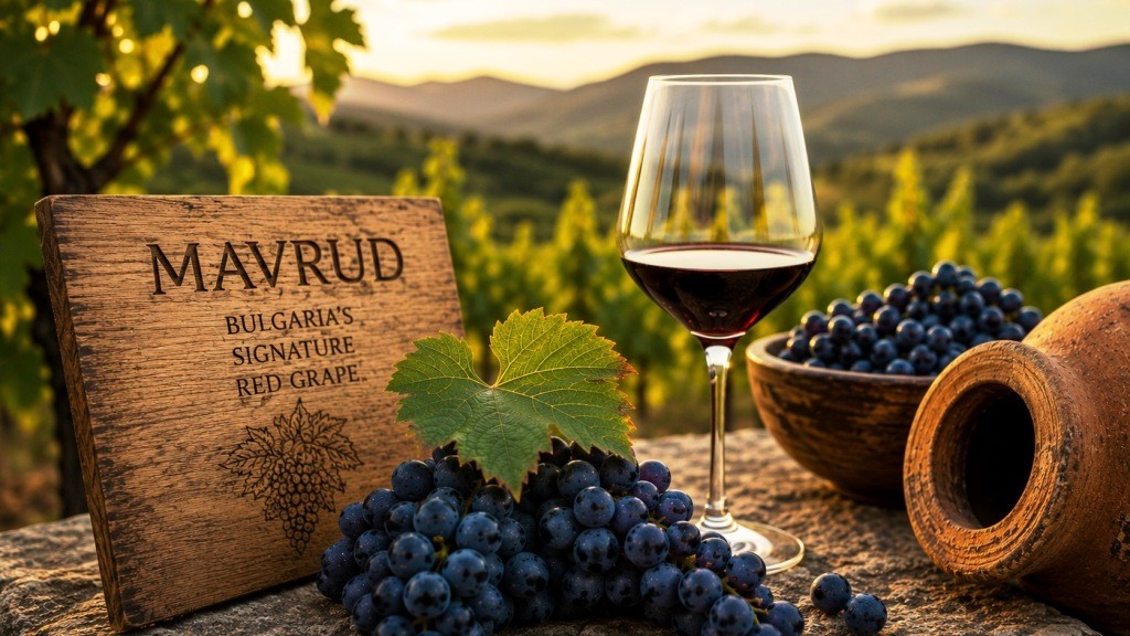 Bulgarian wine grape Mavrud from the Thracian Lowlands – one of Bulgaria’s oldest and most highly regarded indigenous grape varieties